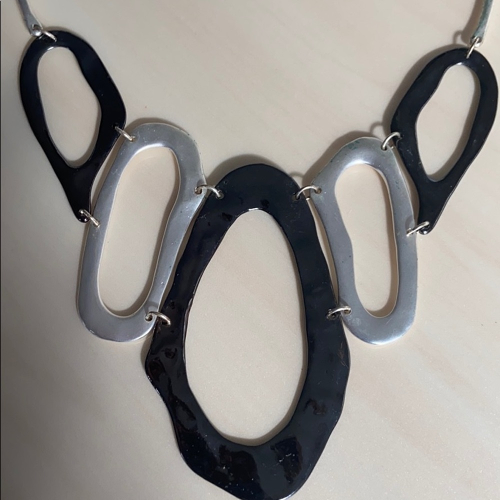 Modernist Unique Statement Necklace - image 3